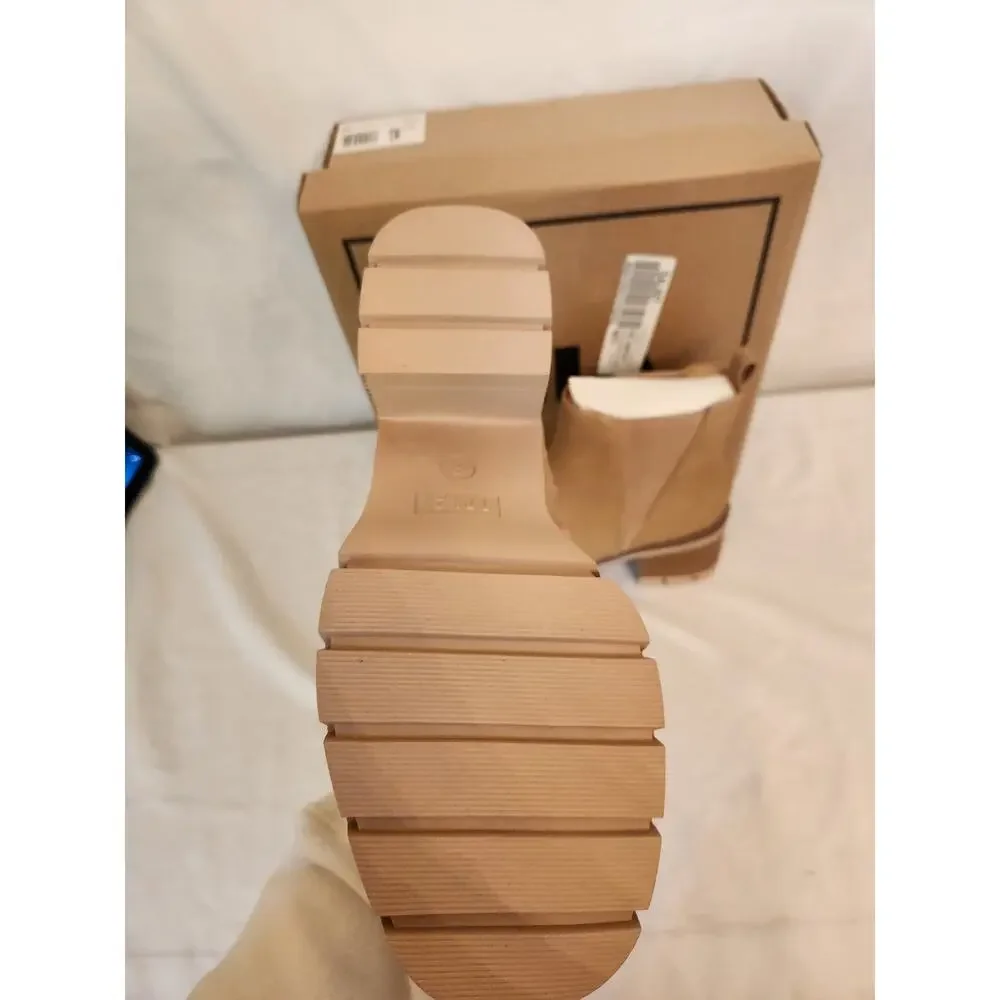 NIB Mia Panola Boot Chunky Heel Light Sand 8M